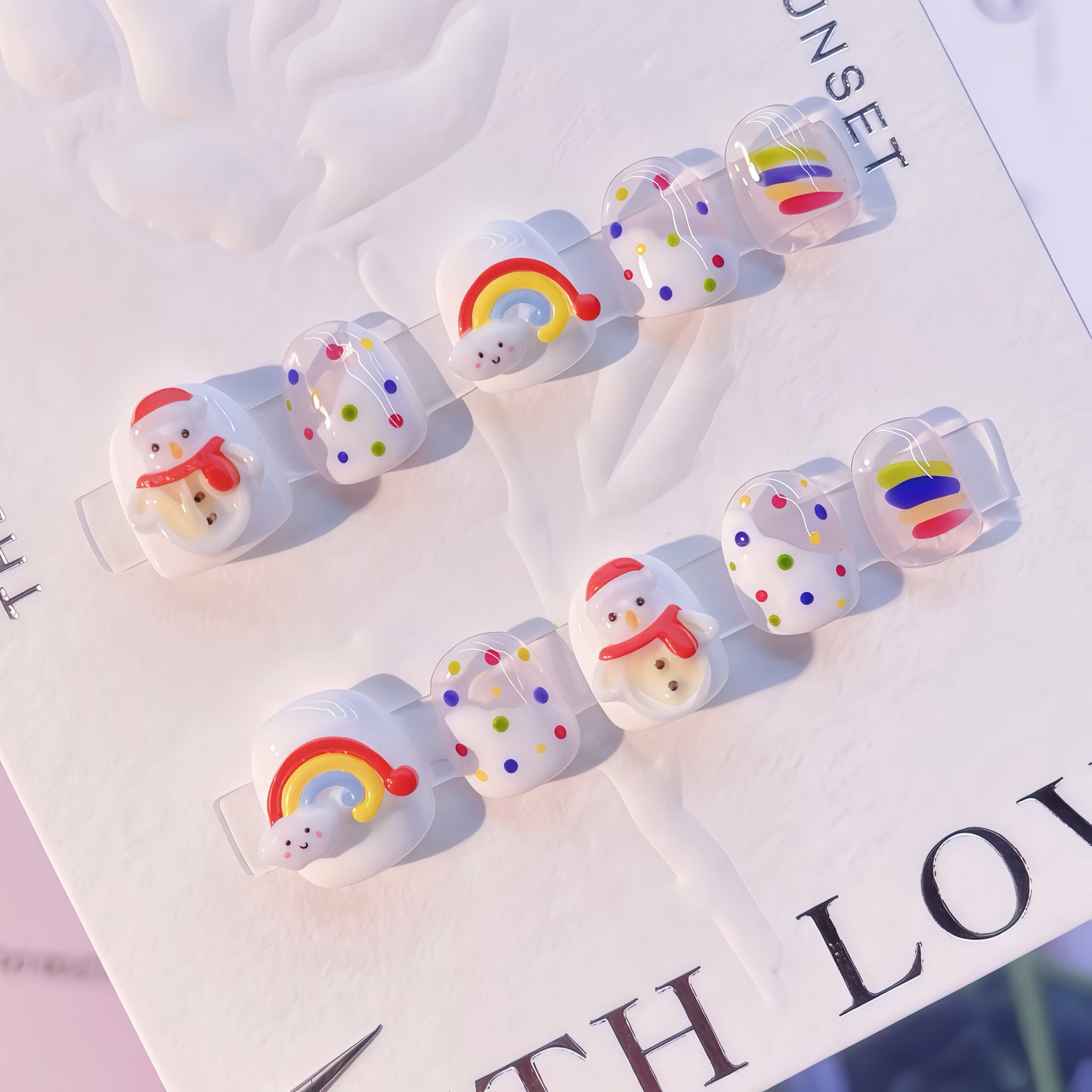 ZX-C31-CA-Shiny Diamonds Nails