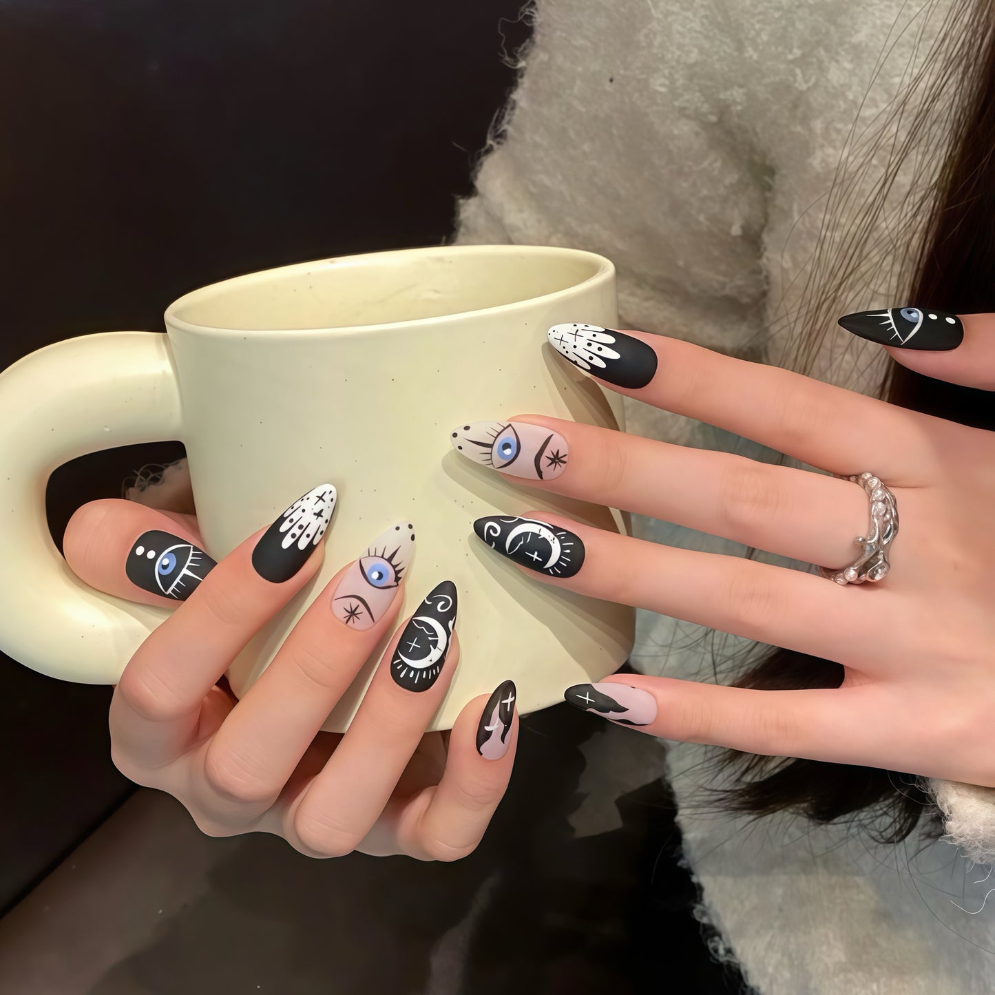 ZX-1738-AM-Shiny Diamonds Nails