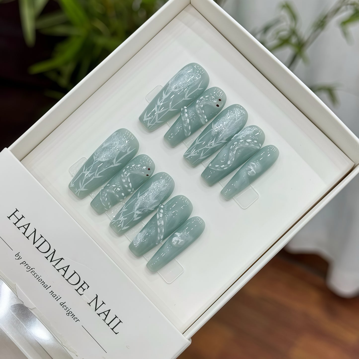 ZX-1788-CH-Shiny Diamonds Nails