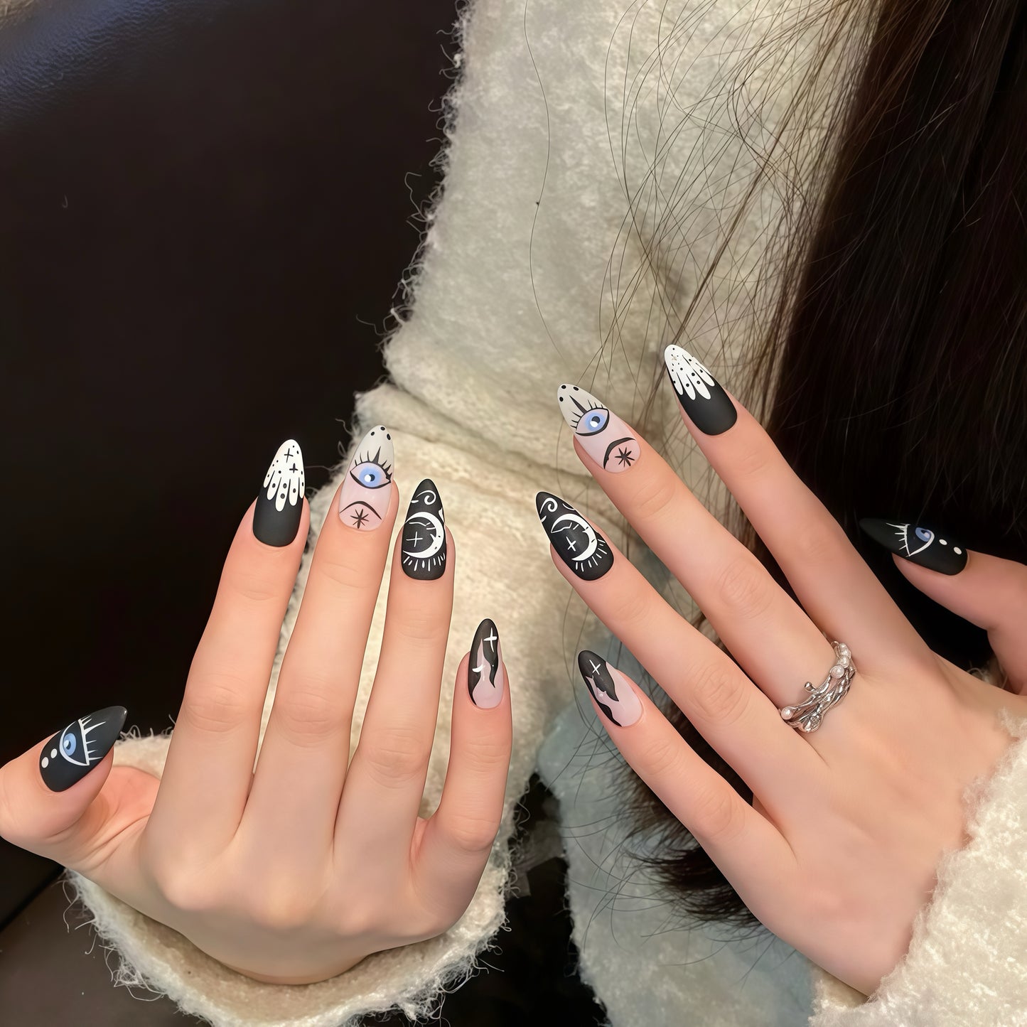 ZX-1738-AM-Shiny Diamonds Nails