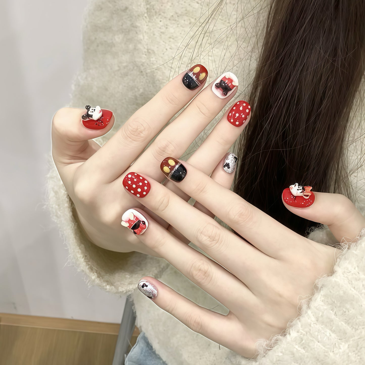 ZX-C54-CA-Shiny Diamonds Nails