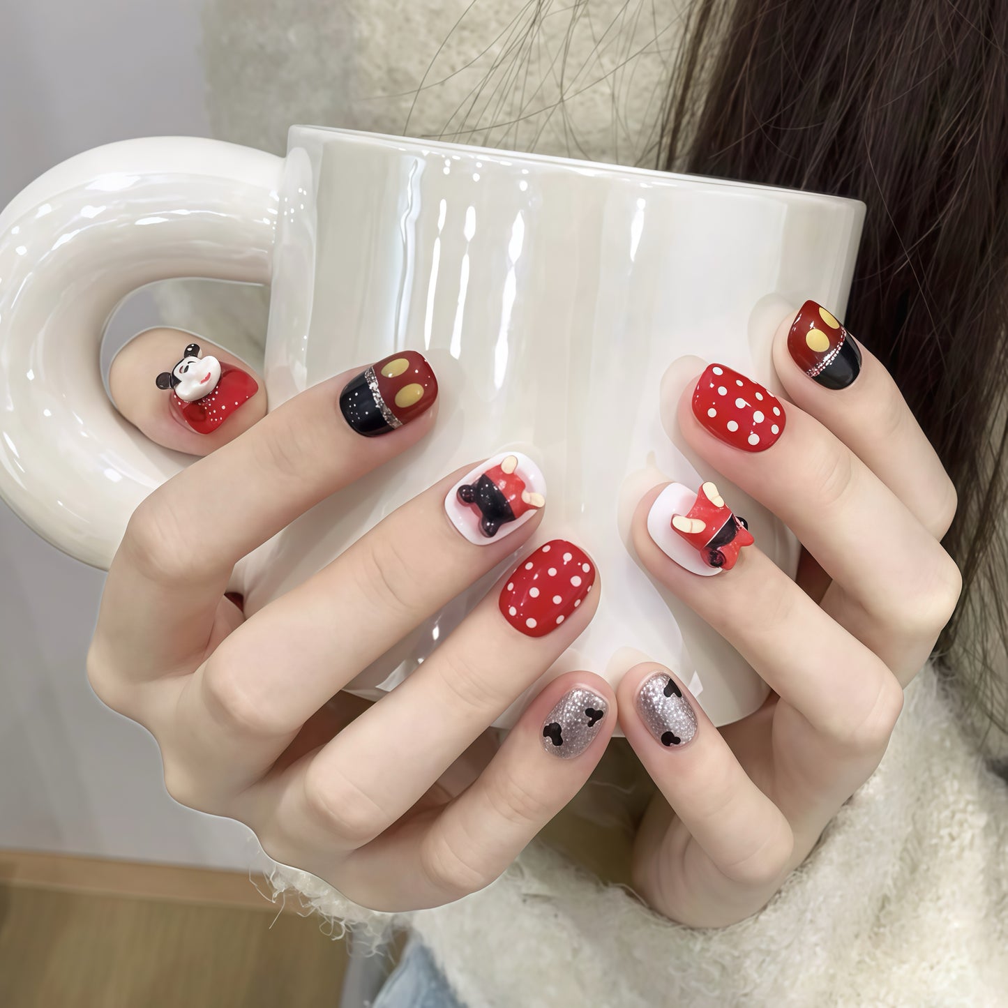 ZX-C54-CA-Shiny Diamonds Nails