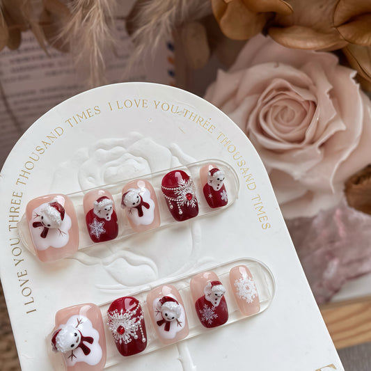 ZX-1363-CA-Shiny Diamonds Nails