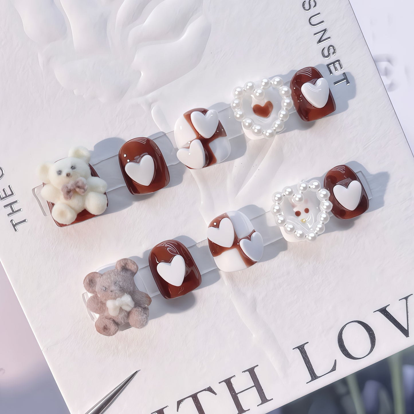 ZX-C33-CA-Shiny Diamonds Nails