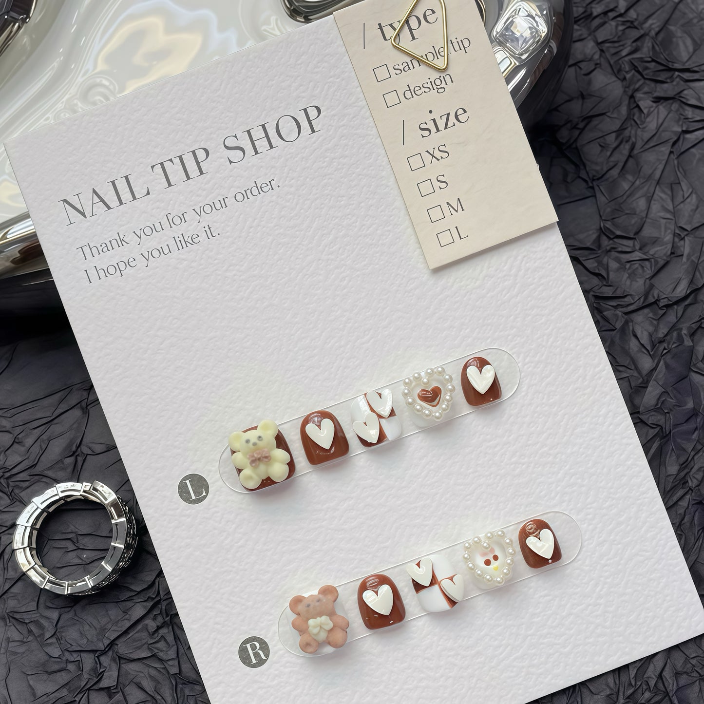 ZX-C33-CA-Shiny Diamonds Nails