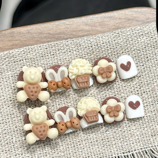 ZX-C121-CA-Shiny Diamonds Nails