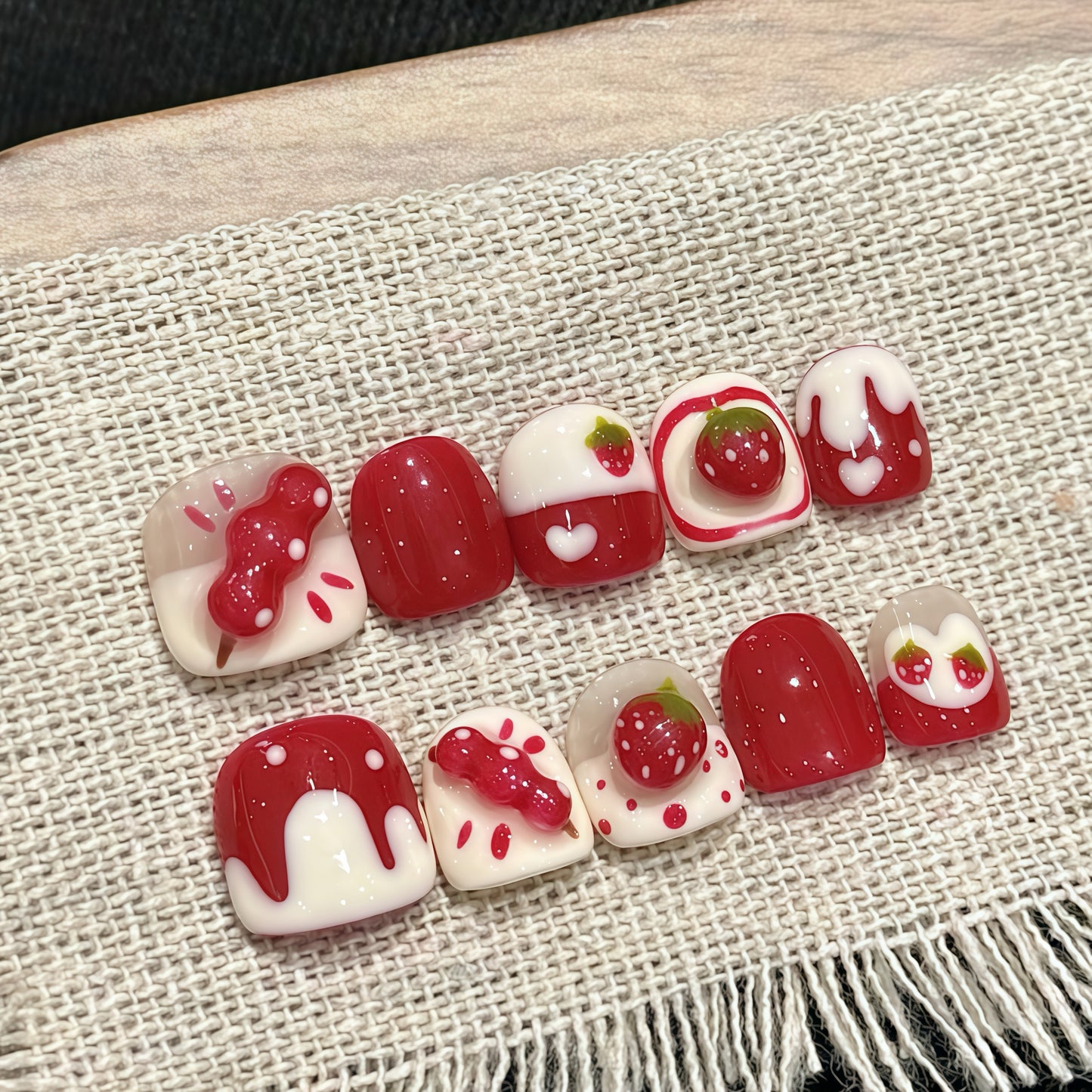 ZX-C115-CA-Shiny Diamonds Nails