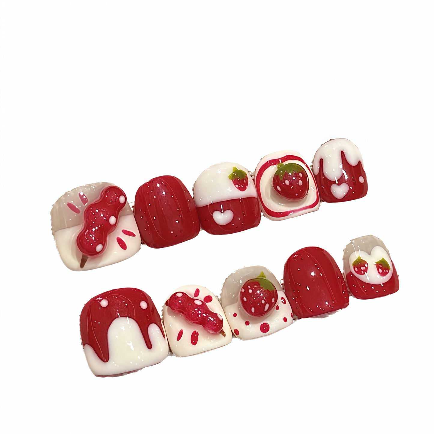 ZX-C115-CA-Shiny Diamonds Nails