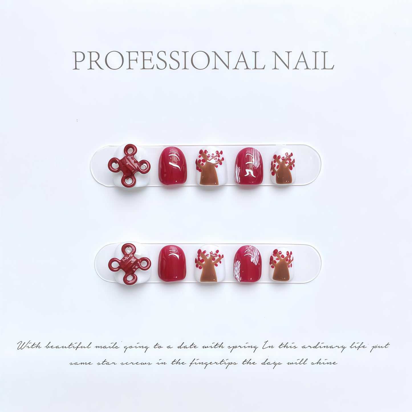 ZX-C26-CA-Shiny Diamonds Nails