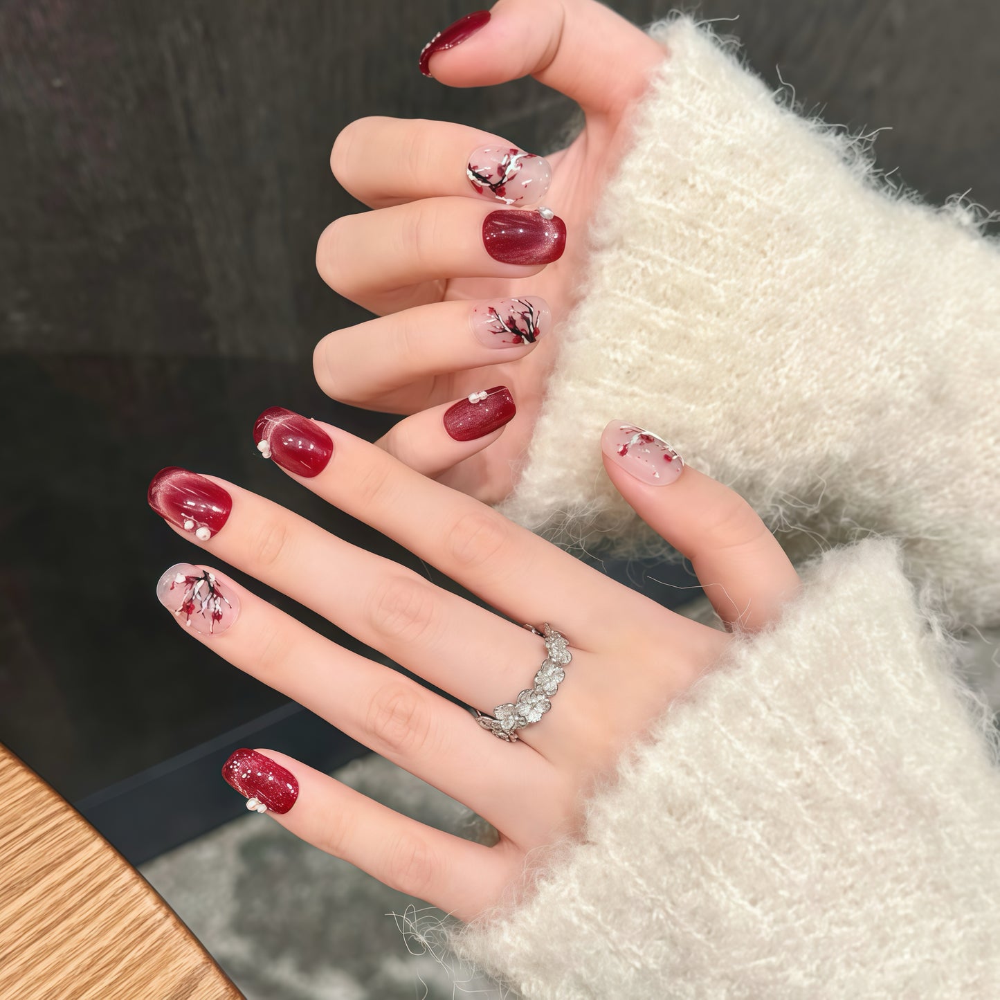 ZX-2707-CH-Shiny Diamonds Nails