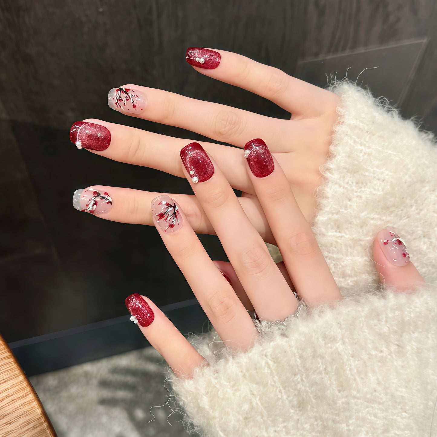 ZX-2707-CH-Shiny Diamonds Nails