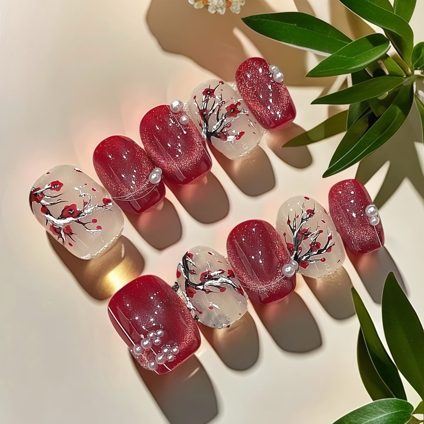 ZX-2707-CH-Shiny Diamonds Nails