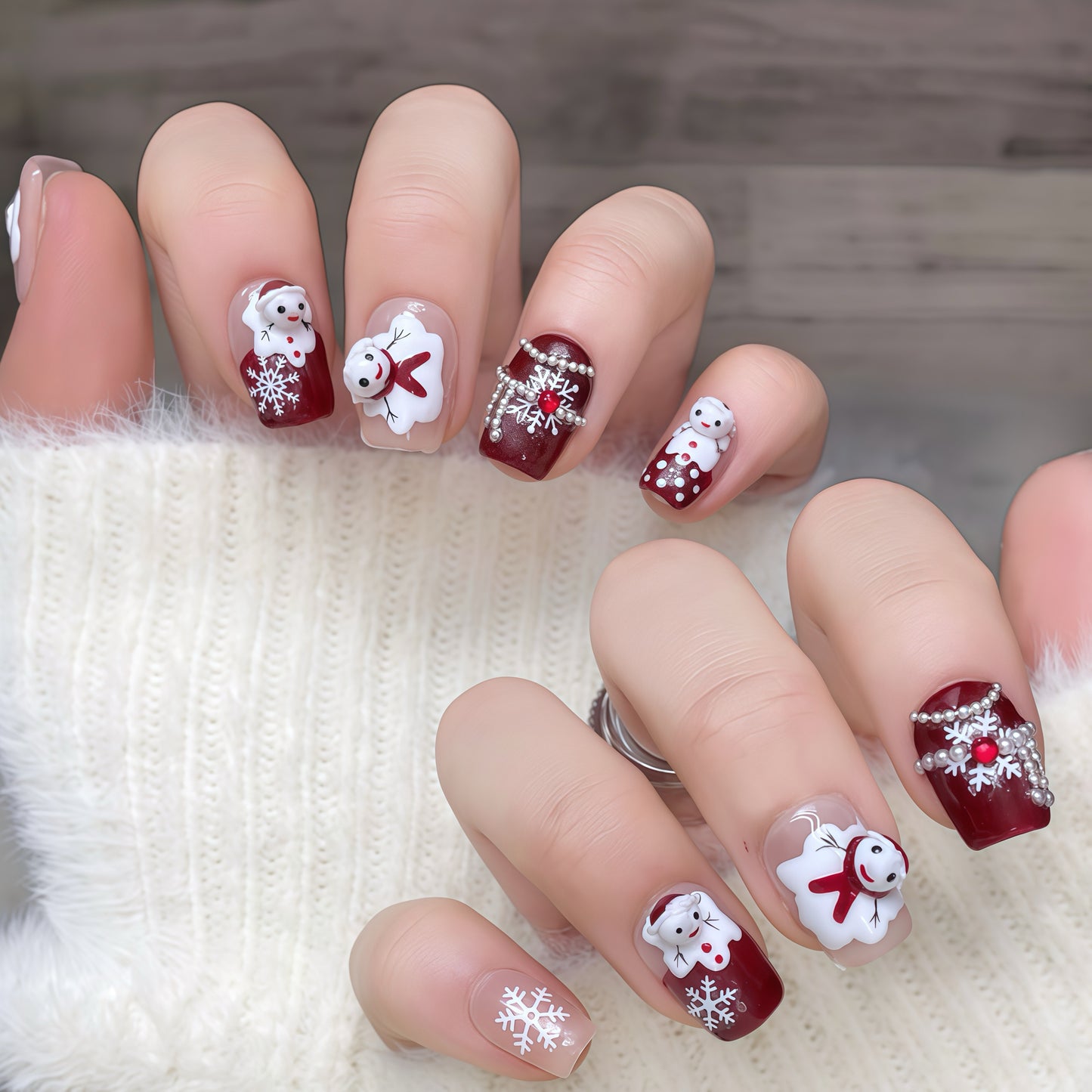 ZX-1363-CA-Shiny Diamonds Nails