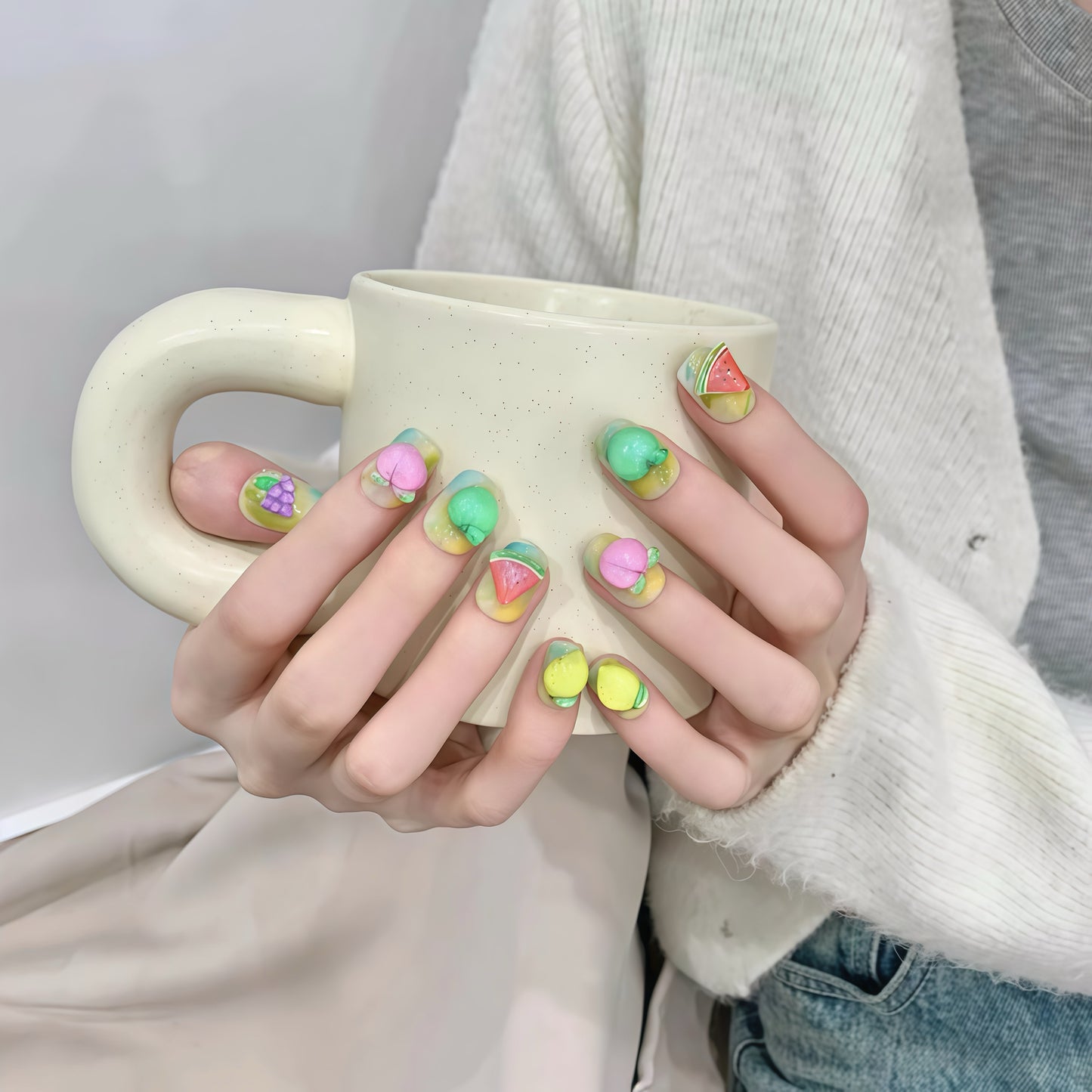 ZX-1630-CA-Shiny Diamonds Nails