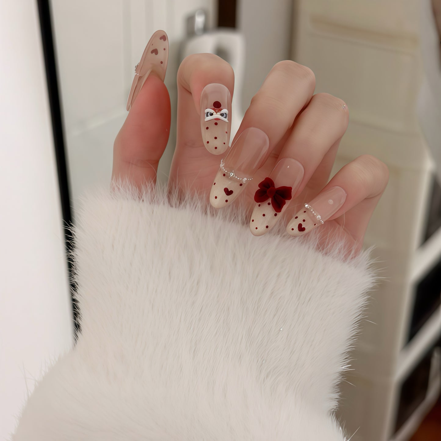 ZX-2822-CH-Shiny Diamonds Nails