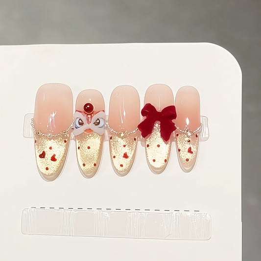 ZX-2822-CH-Shiny Diamonds Nails