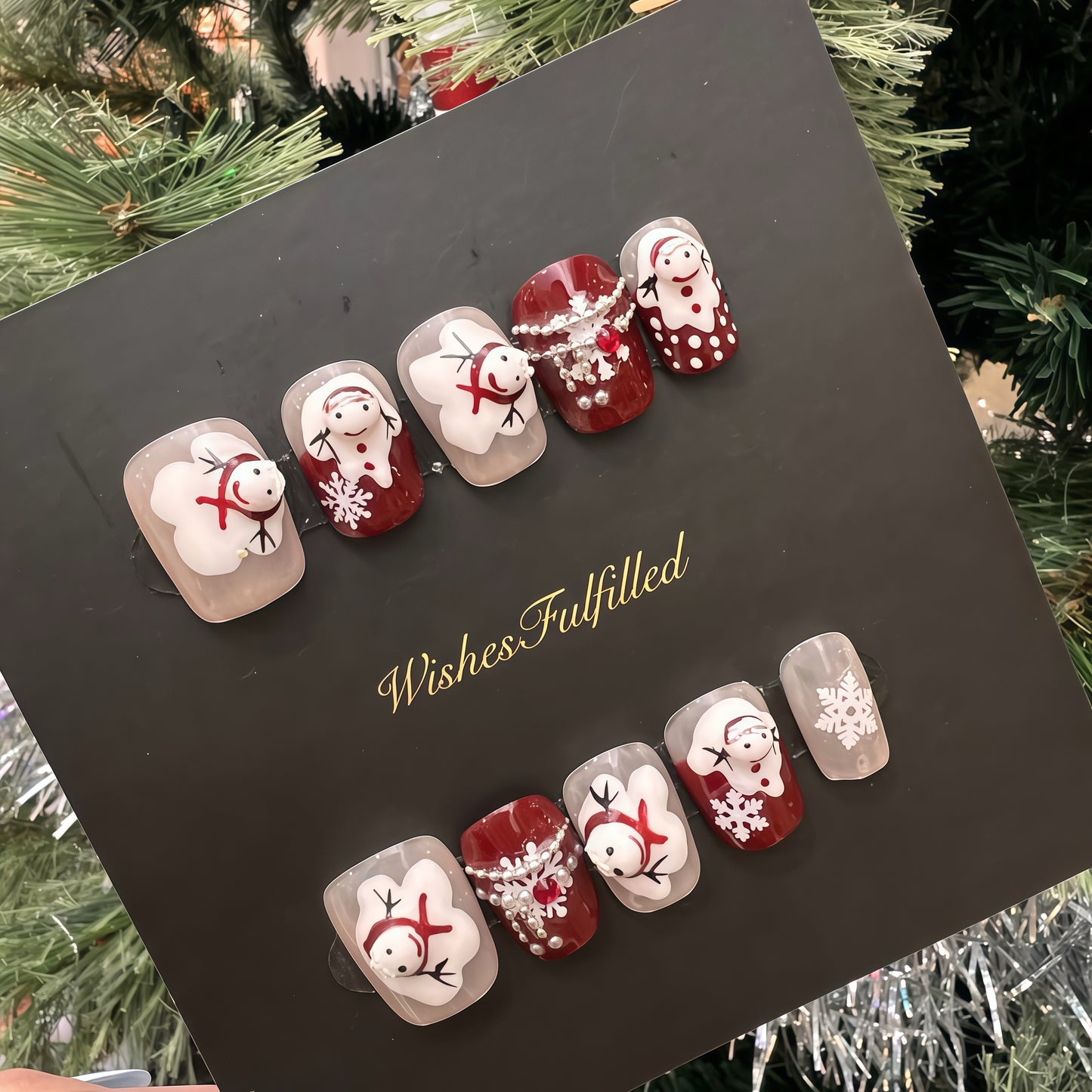 ZX-1363-CA-Shiny Diamonds Nails