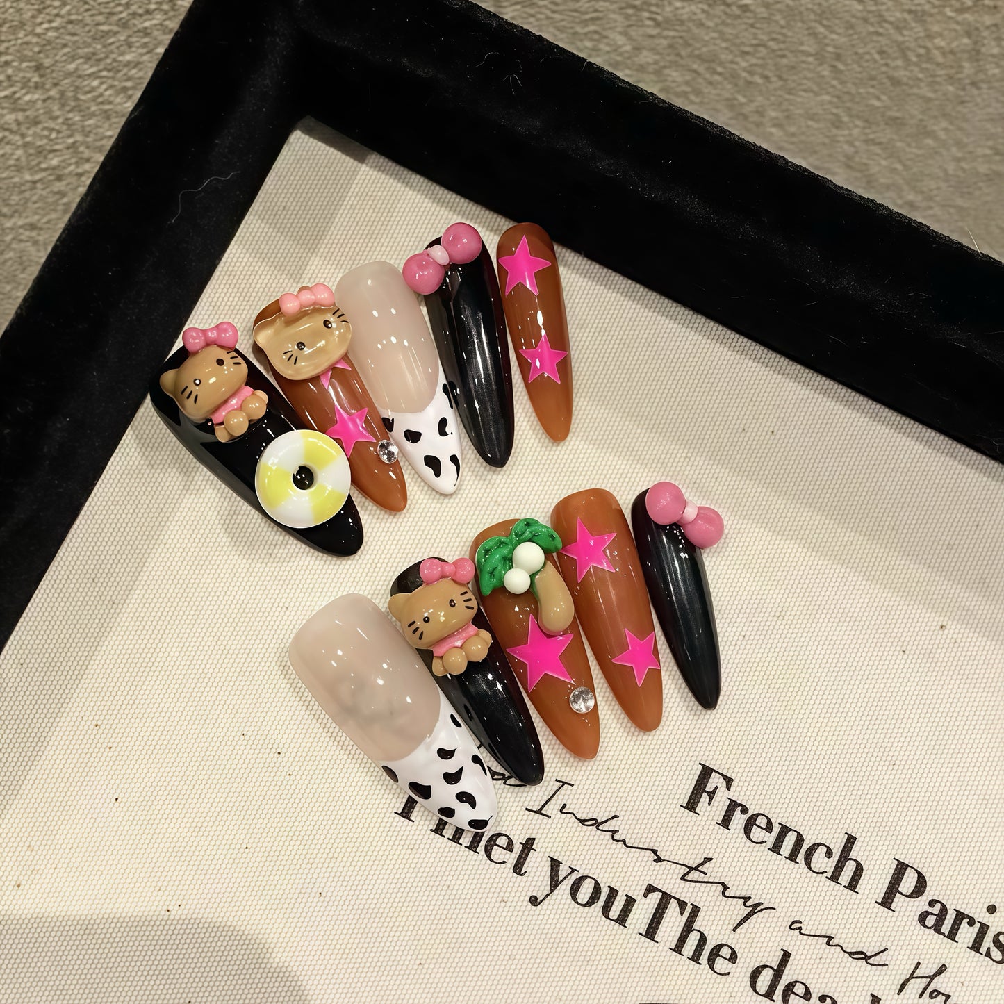 ZX-2090-CA-Shiny Diamonds Nails