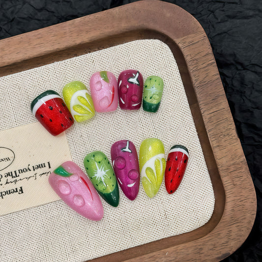 ZX-431-CA-Shiny Diamonds Nails