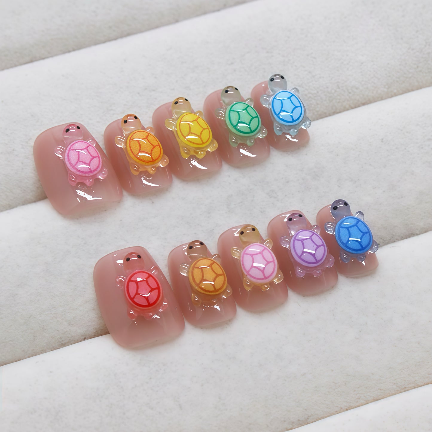 ZX-2381-CA-Shiny Diamonds Nails