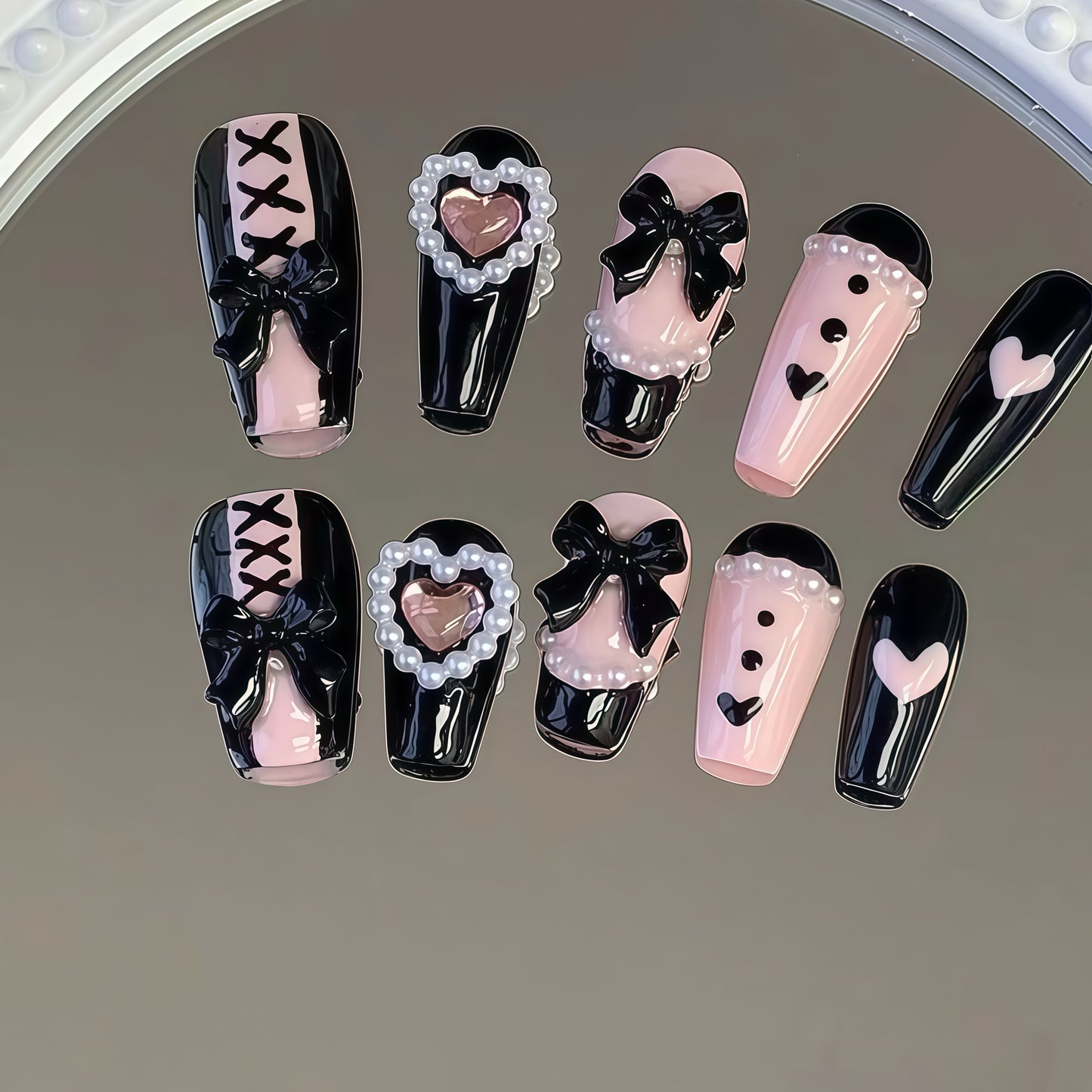 ZX-1230-CA-Shiny Diamonds Nails