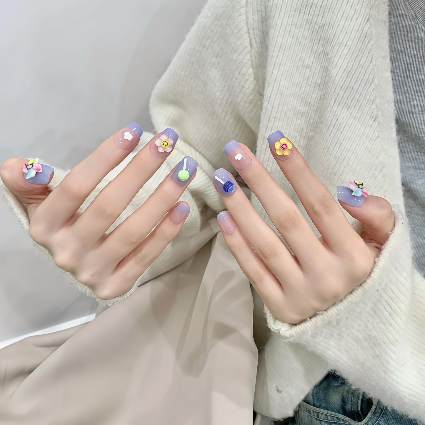 ZX-1622-CA-Shiny Diamonds Nails