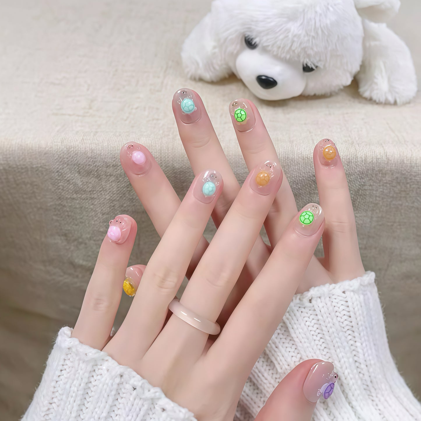 ZX-2381-CA-Shiny Diamonds Nails