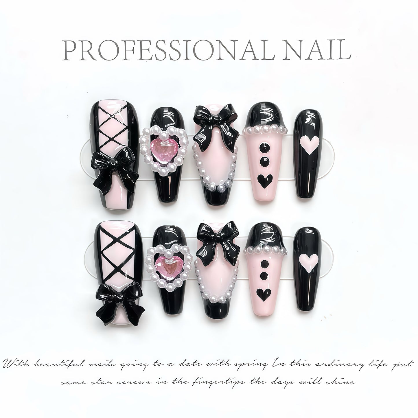 ZX-1230-CA-Shiny Diamonds Nails