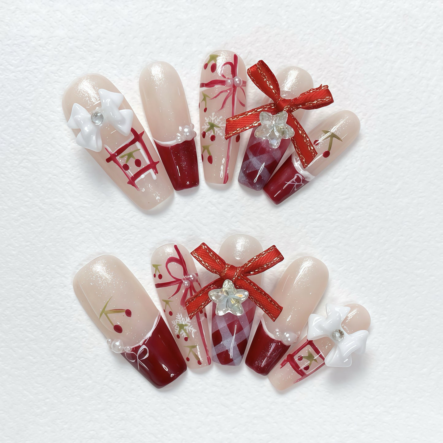 ZX-1368-CH-Shiny Diamonds Nails