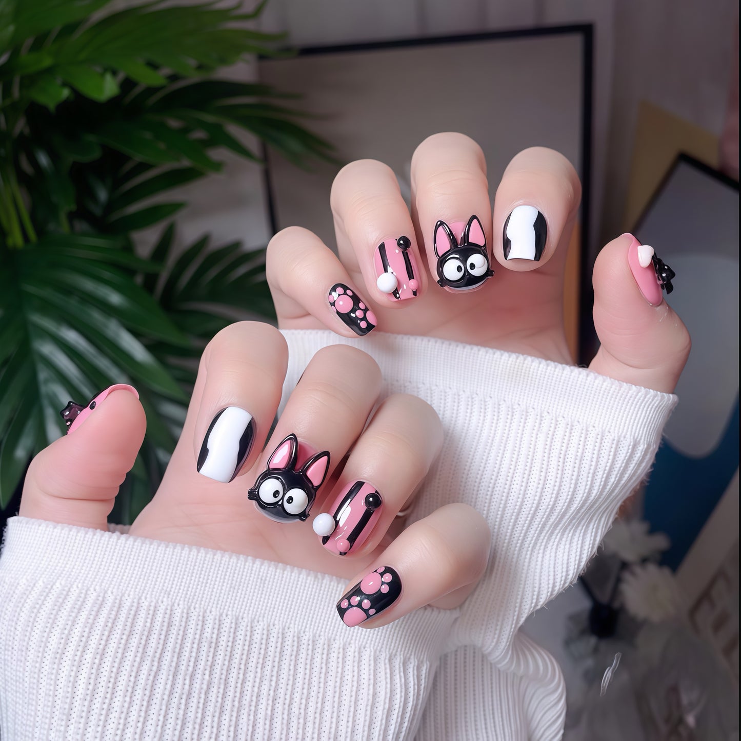 ZX-1958-CA-Shiny Diamonds Nails